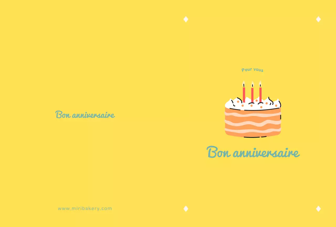 Illustration du gâteau Fête d'anniversaire en jaune