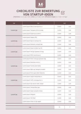 Eine Checkliste für die Bewertung von Startup-Ideen in Brownie Points