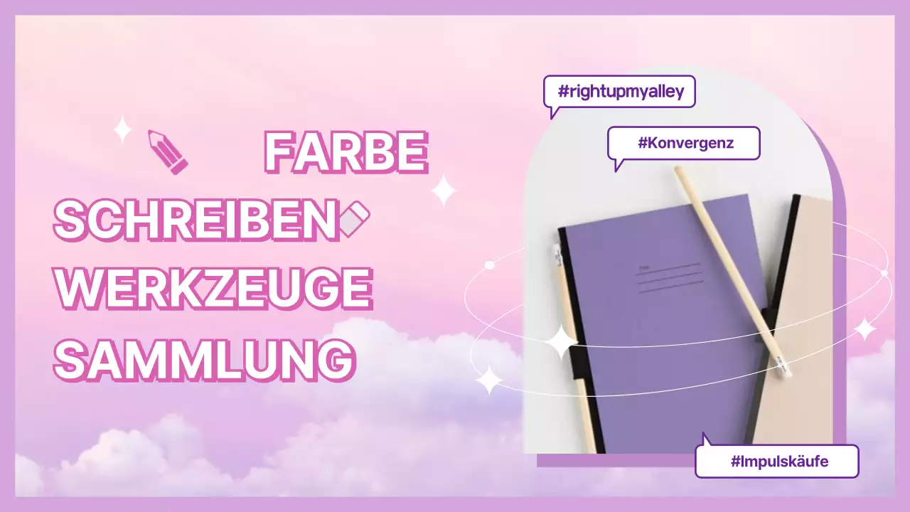 Lila Fancy Text Informativer Inhalt