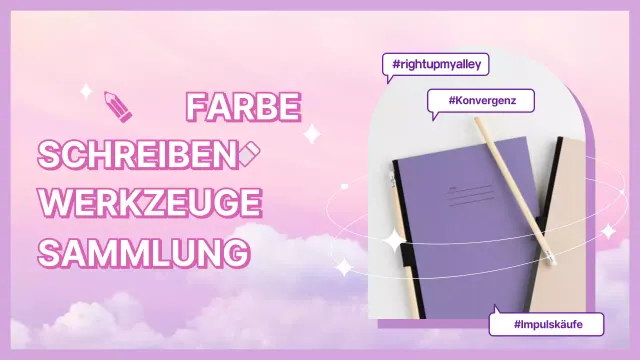 Lila Fancy Text Informativer Inhalt