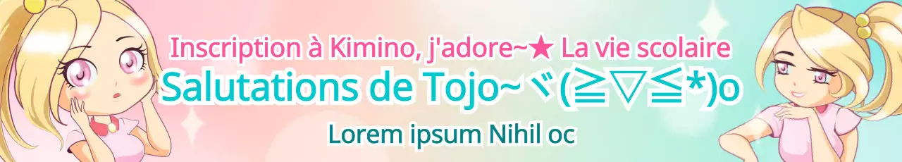 Concept de personnage d'anime en rose et menthe