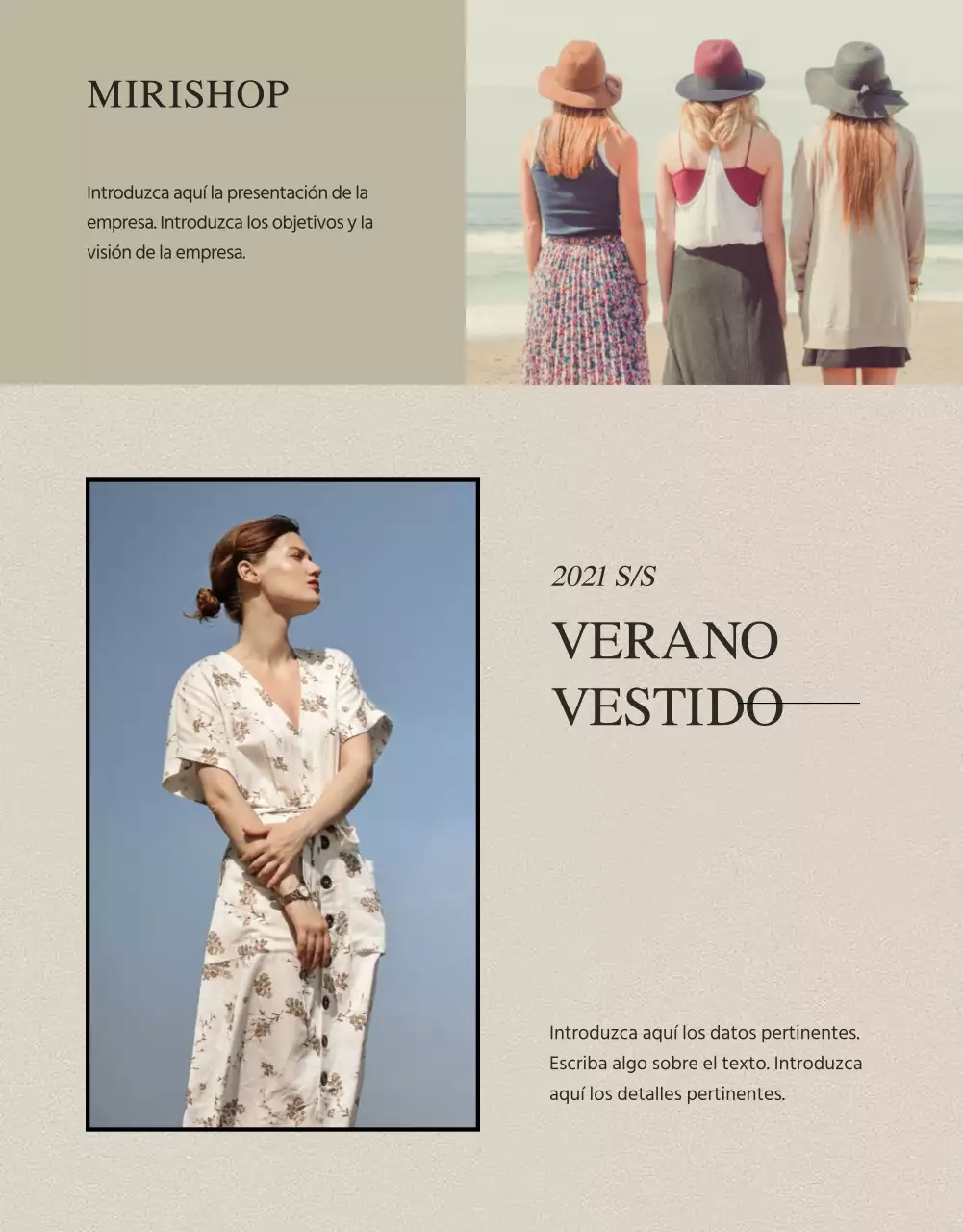Vestido veraniego con un emotivo detalle de diseño