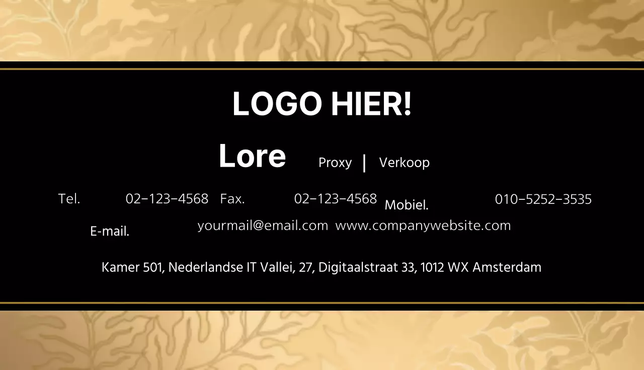 GeavanceerdGoudZwart