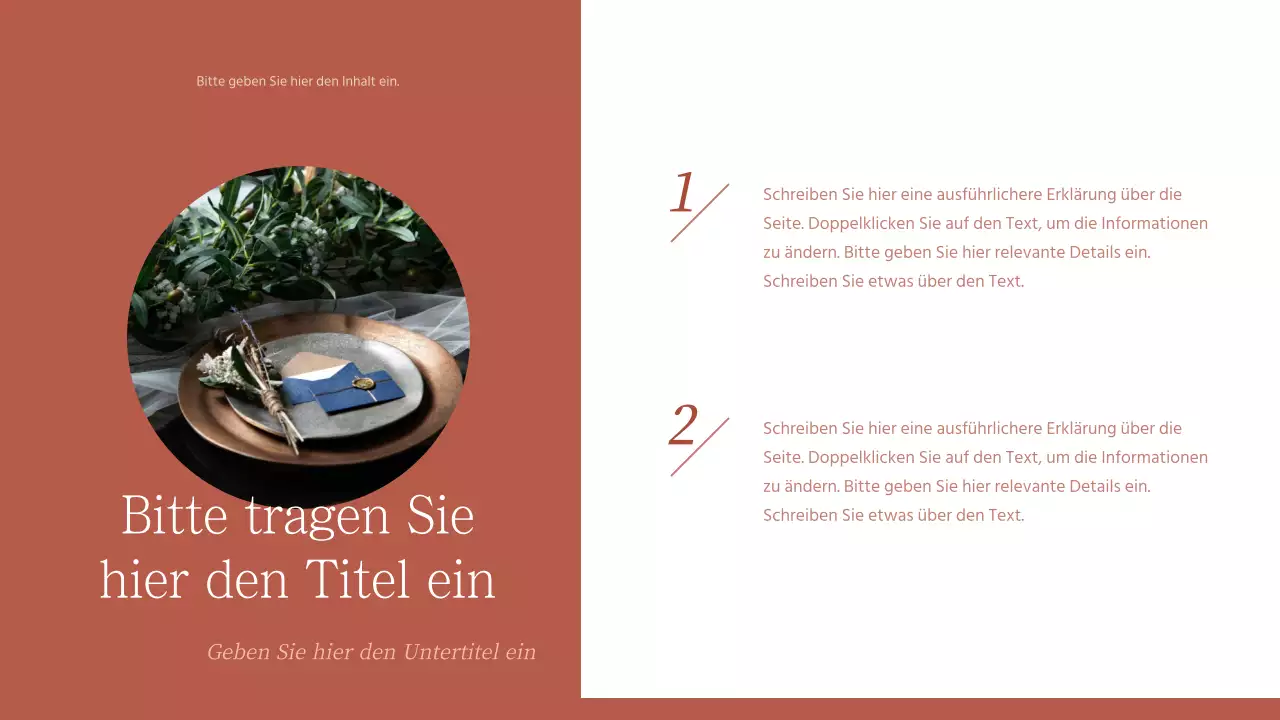 Foto-Layout in Burgunderrot