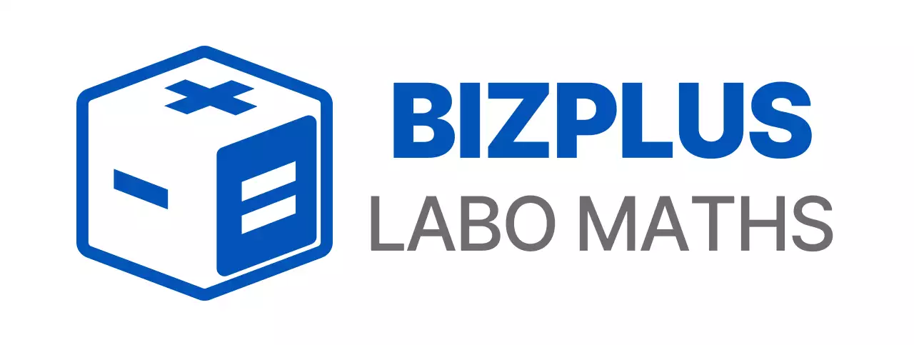 Concevoir un logo pour une école de soutien scolaire en mathématiques avec un logo en forme de dé bleu et gris