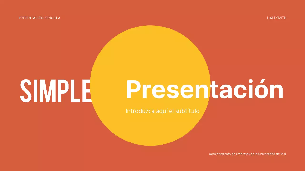 Presentaciones sencillas