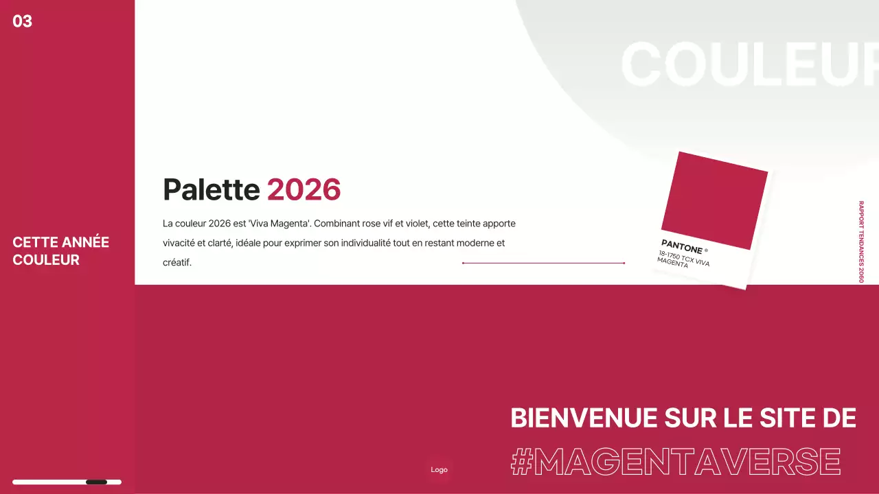 Thème du rapport sur les tendances du marketing avec puce de couleur rose