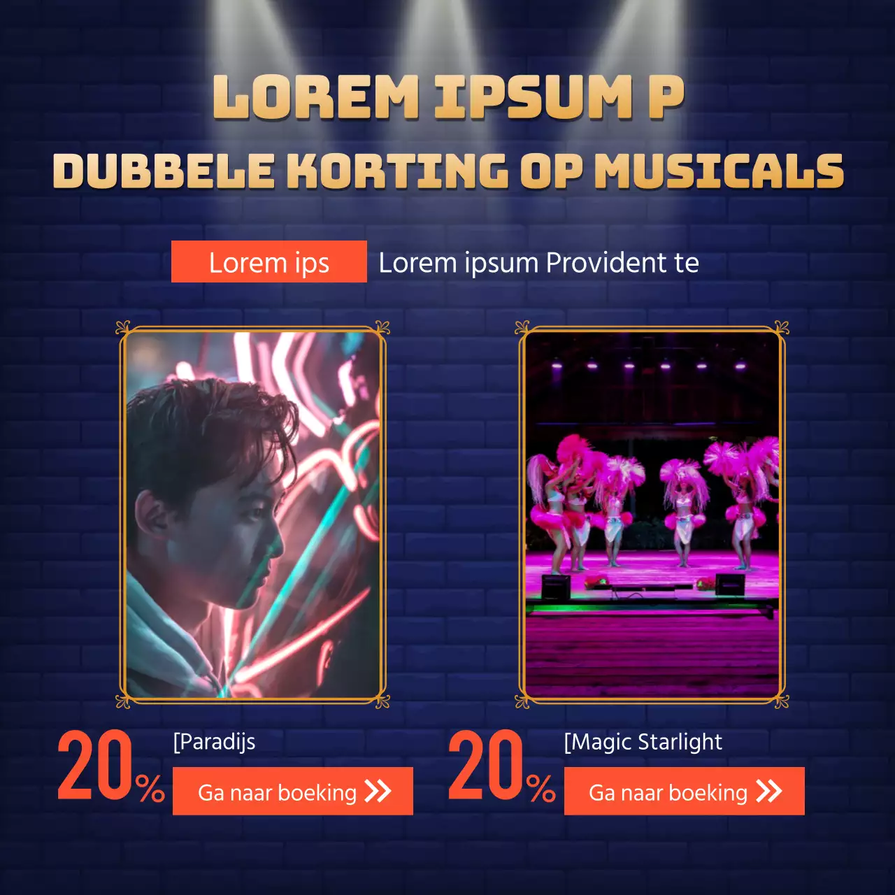 Muzikale kortingen promoten met posters van sodomie