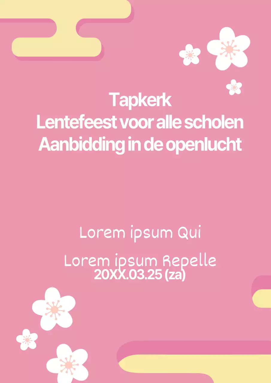 Openlucht aanbidding in de lente