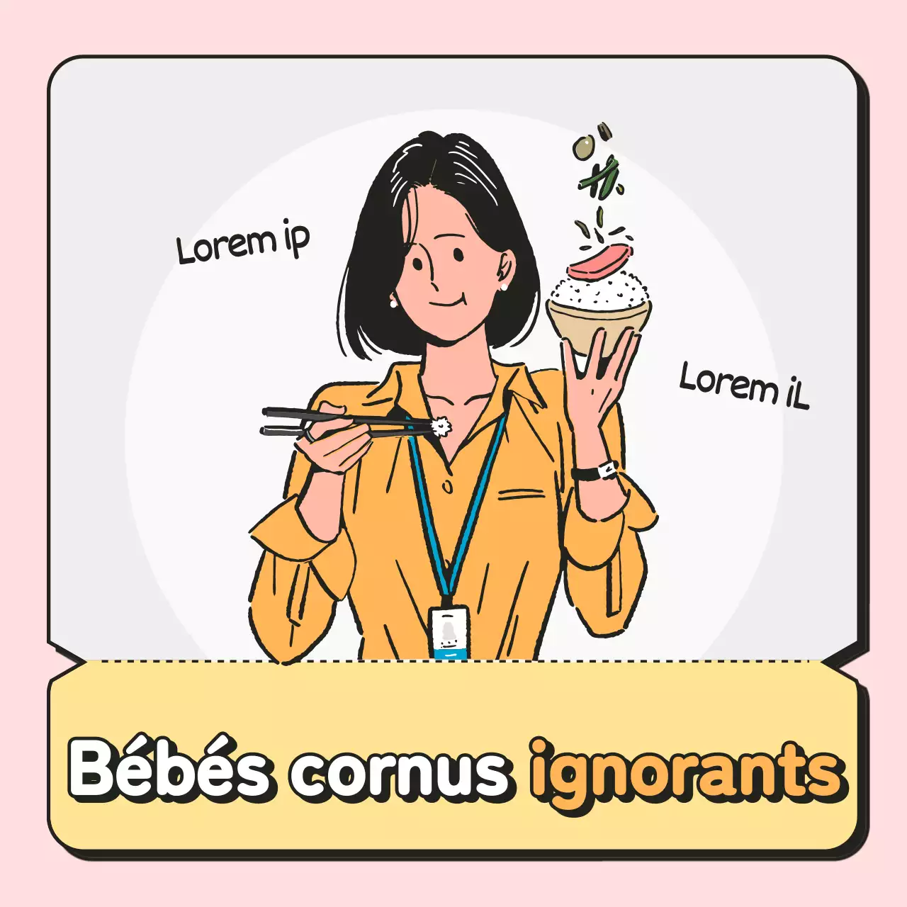 Concept de coupon d'employé de bureau rose et menthe