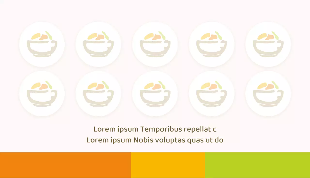 Carte de visite des plats d'accompagnement tricolores