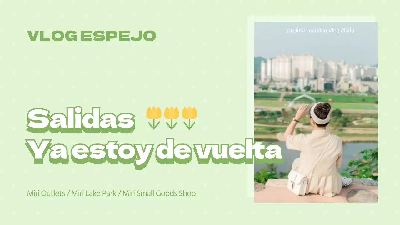 Bonito y verde vlog cotidiano Miniaturas de YouTube