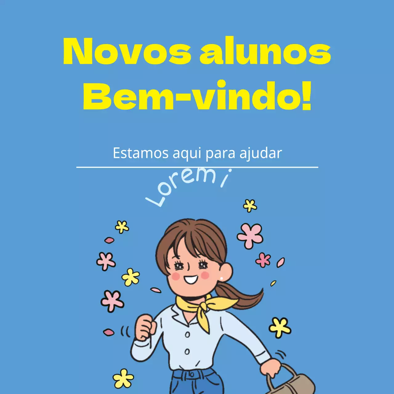 Boas-vindas aos novos alunos
