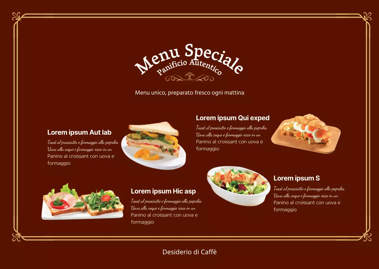 Panini per il brunch con un look pulito