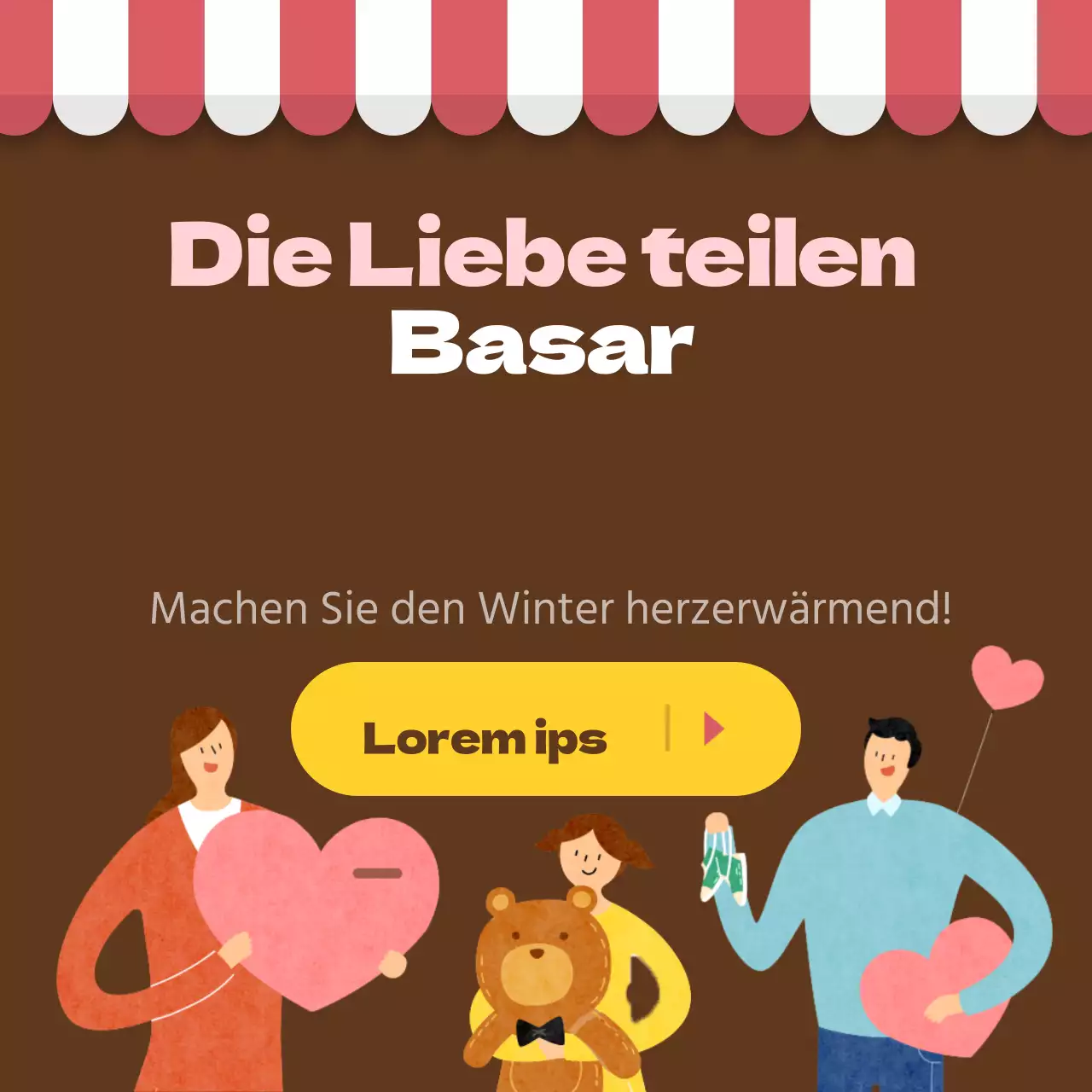 Basar zum Teilen der Liebe
