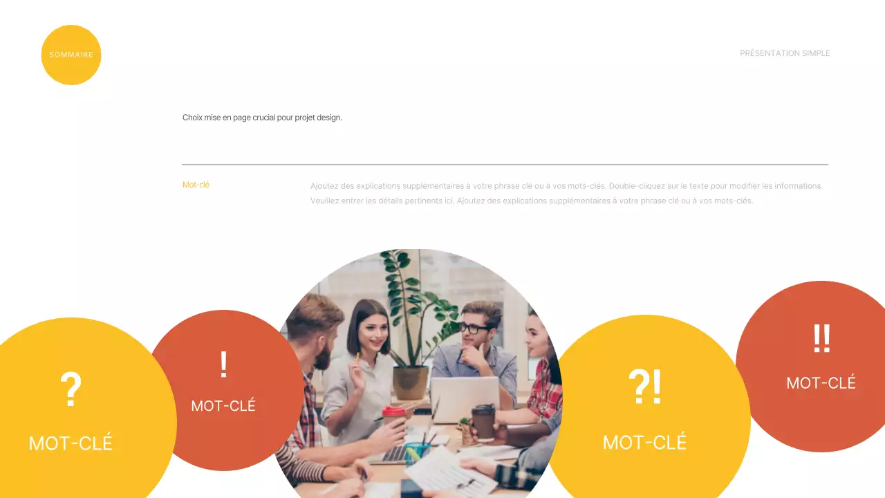 Présentations simples