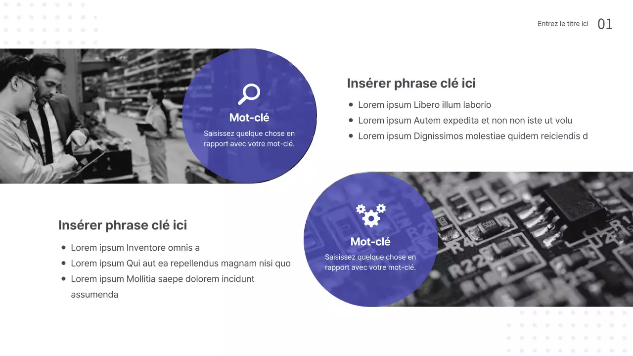 Présentations pour les séminaires