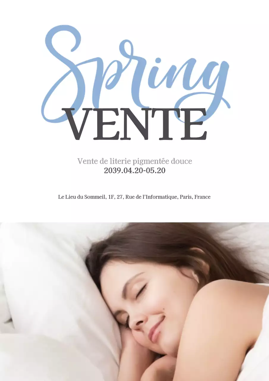 Vente de literie pigmentée douce