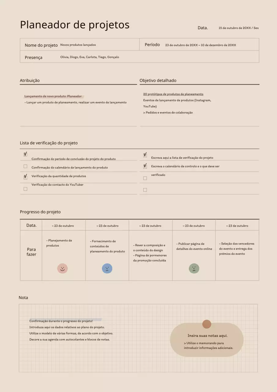 Uma agenda GoodNote castanha sentimental