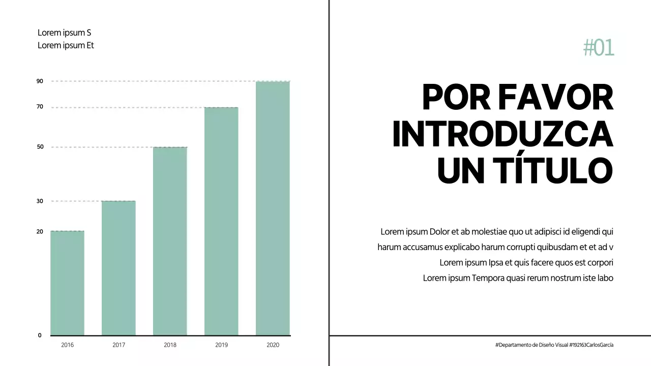Diseño de gráfico de barras en azul y gris