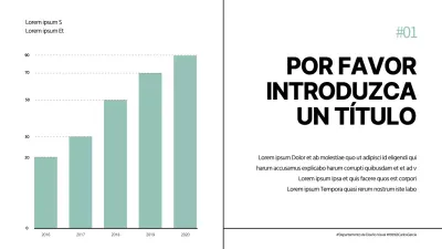 Diseño de gráfico de barras en azul y gris