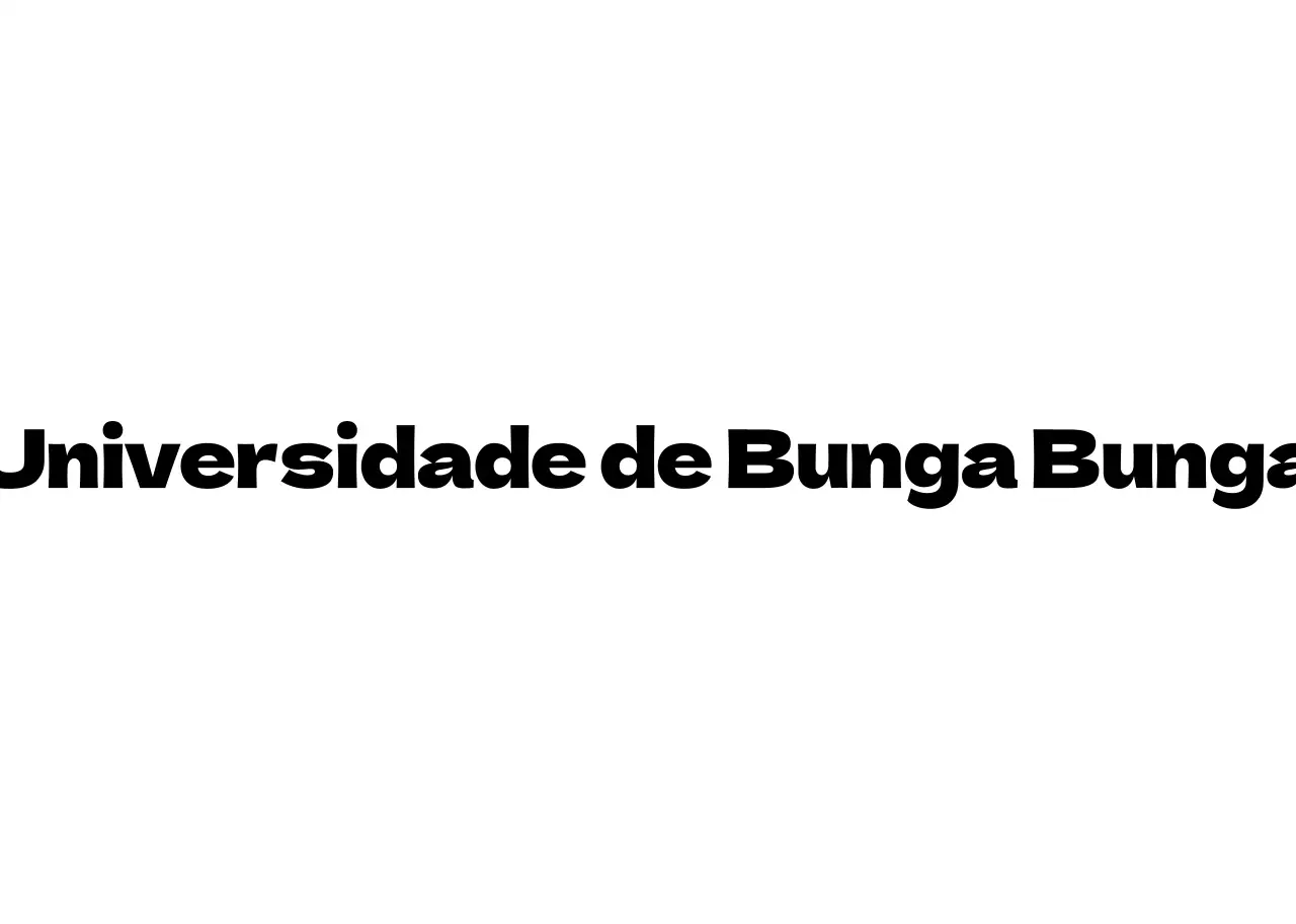 Logótipo de texto simples em branco e preto