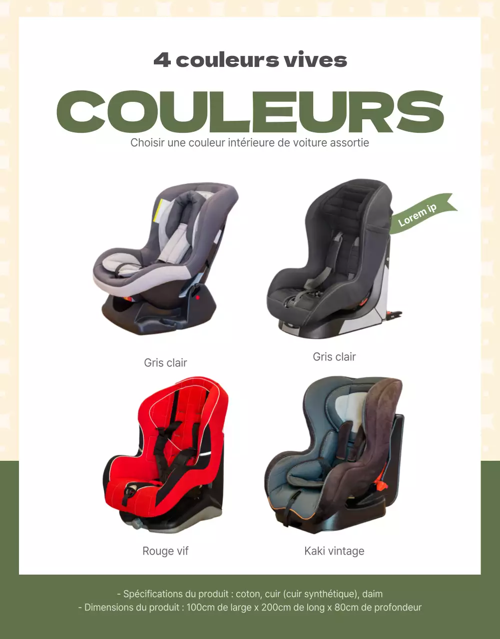 Sièges auto pour bébés