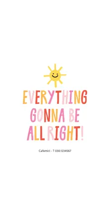 Ein farbenfroher, klobiger, niedlicher Stil, um für Ihr Café zu werben