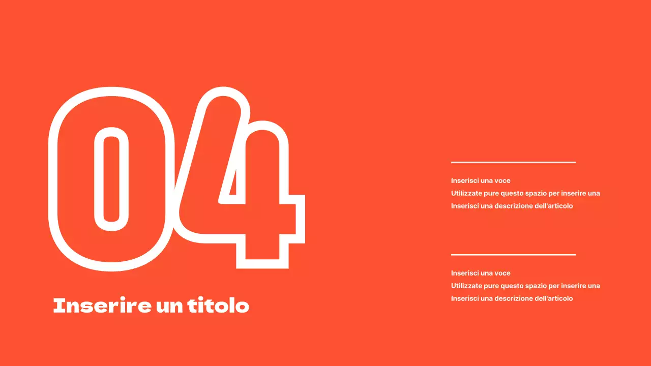 Presentazioni pulite