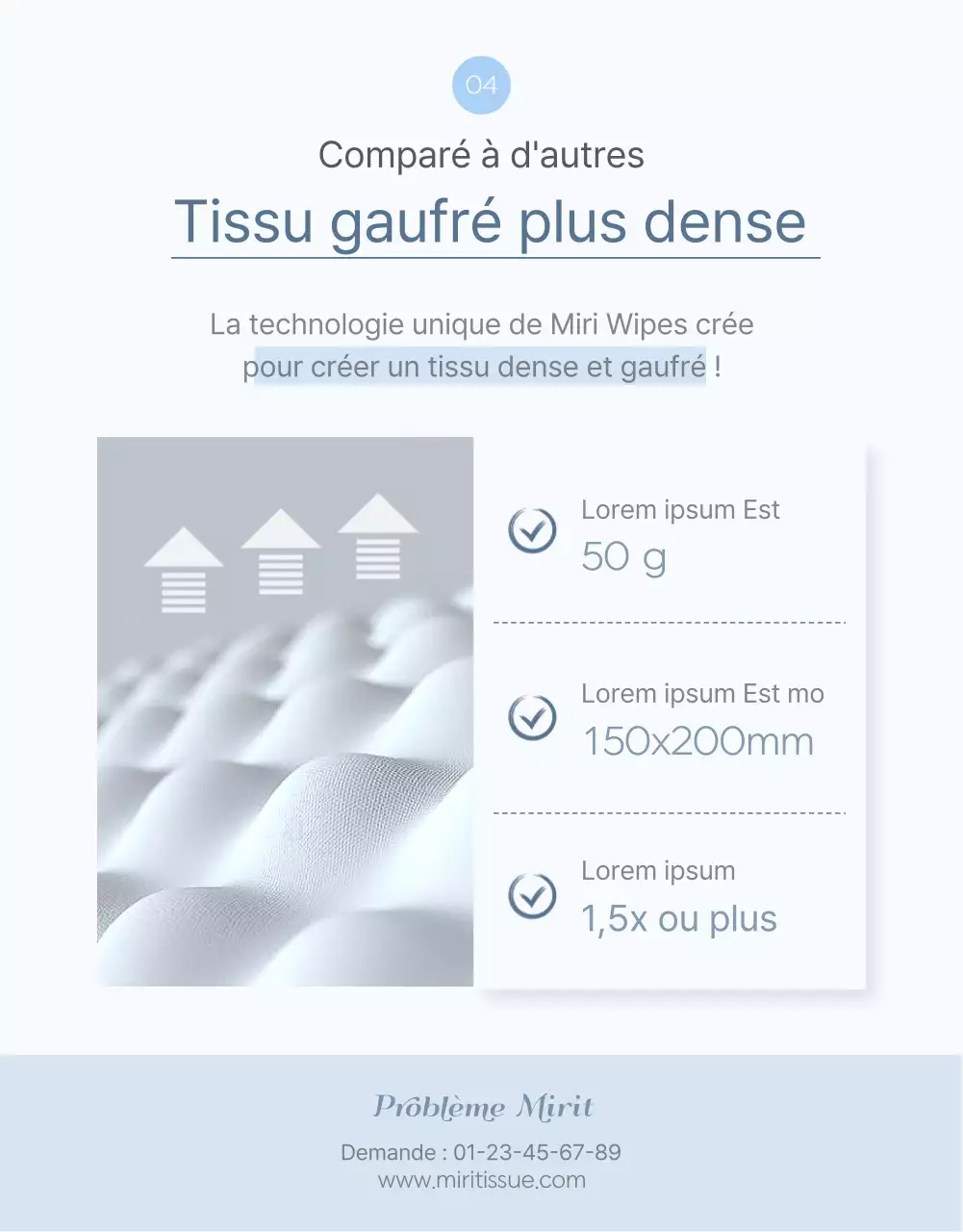 A propos des lingettes rafraîchissantes bleu ciel