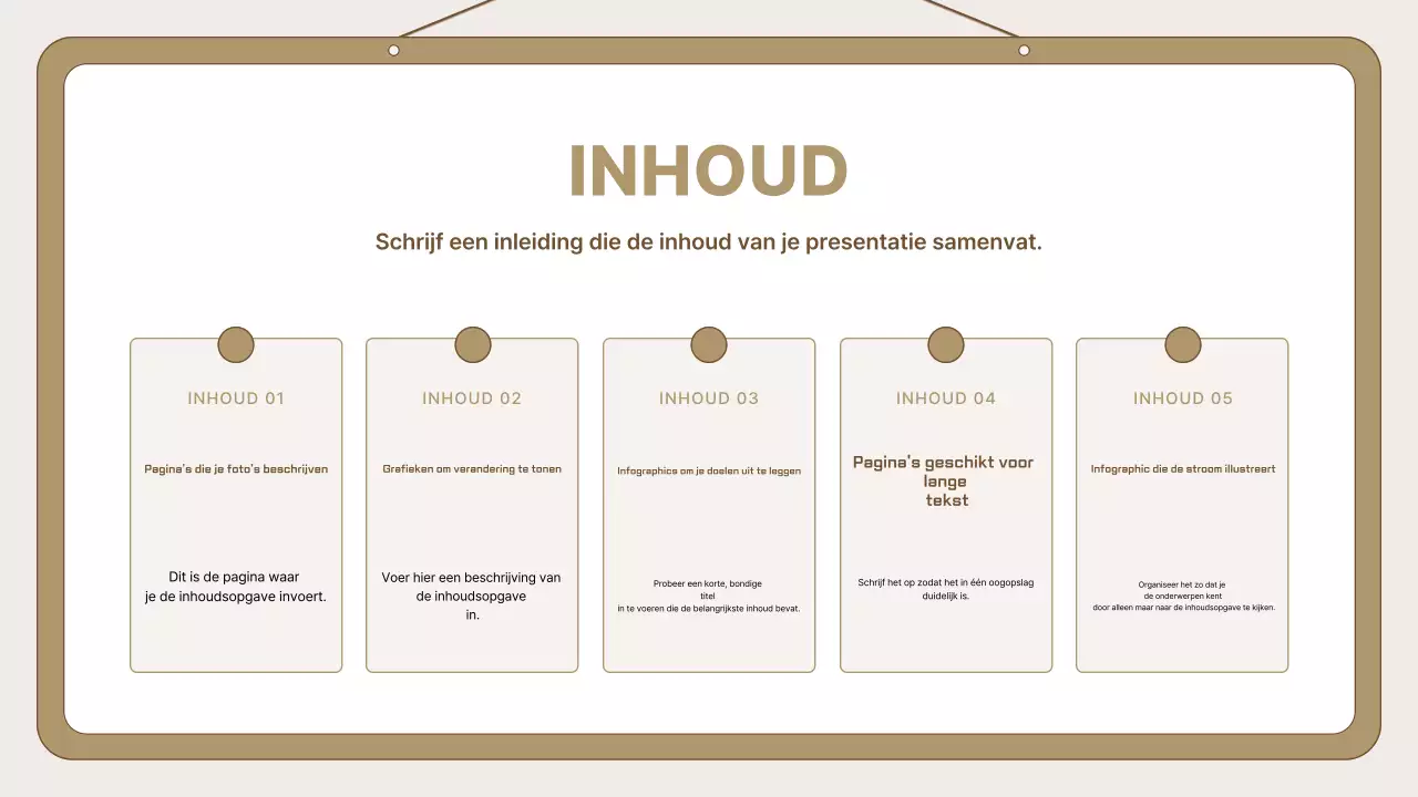 Gids voor Beige Eenvoudige Presentatie