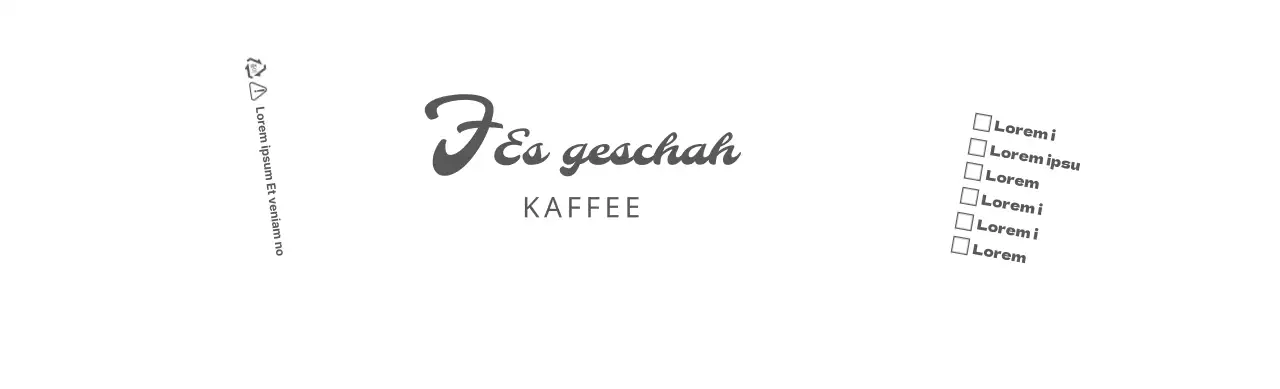 Einfaches Textlogo in Grau