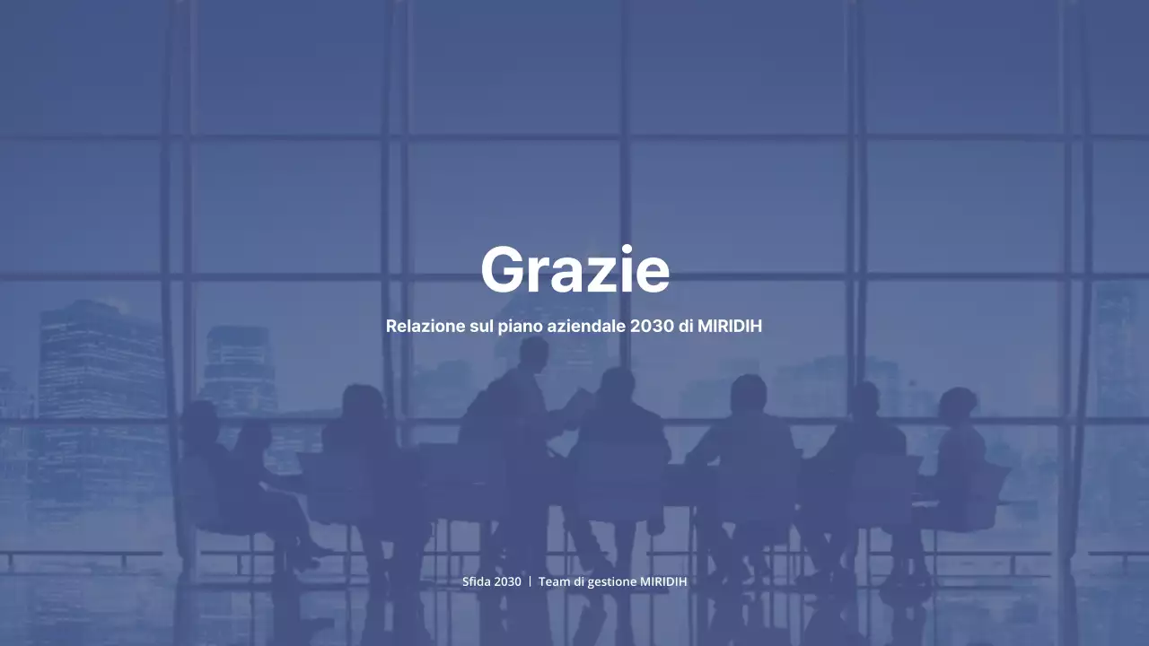 Un semplice business plan in tonalità marine