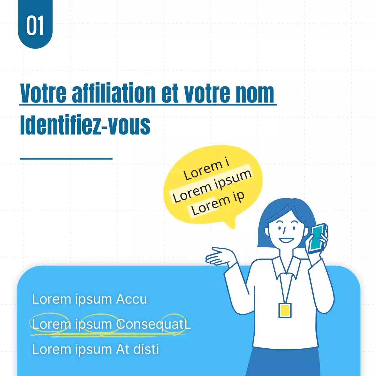 Carte de politesse pour le téléphone de bureau en ciel et jauneNews