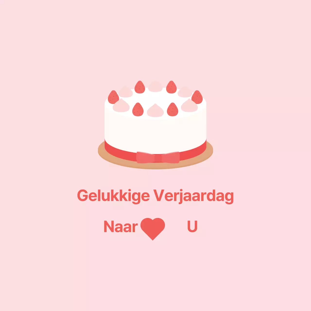 Roze illustratie nette cafe taart promotie