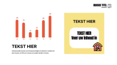 Leuke conceptgrafiek in oranje