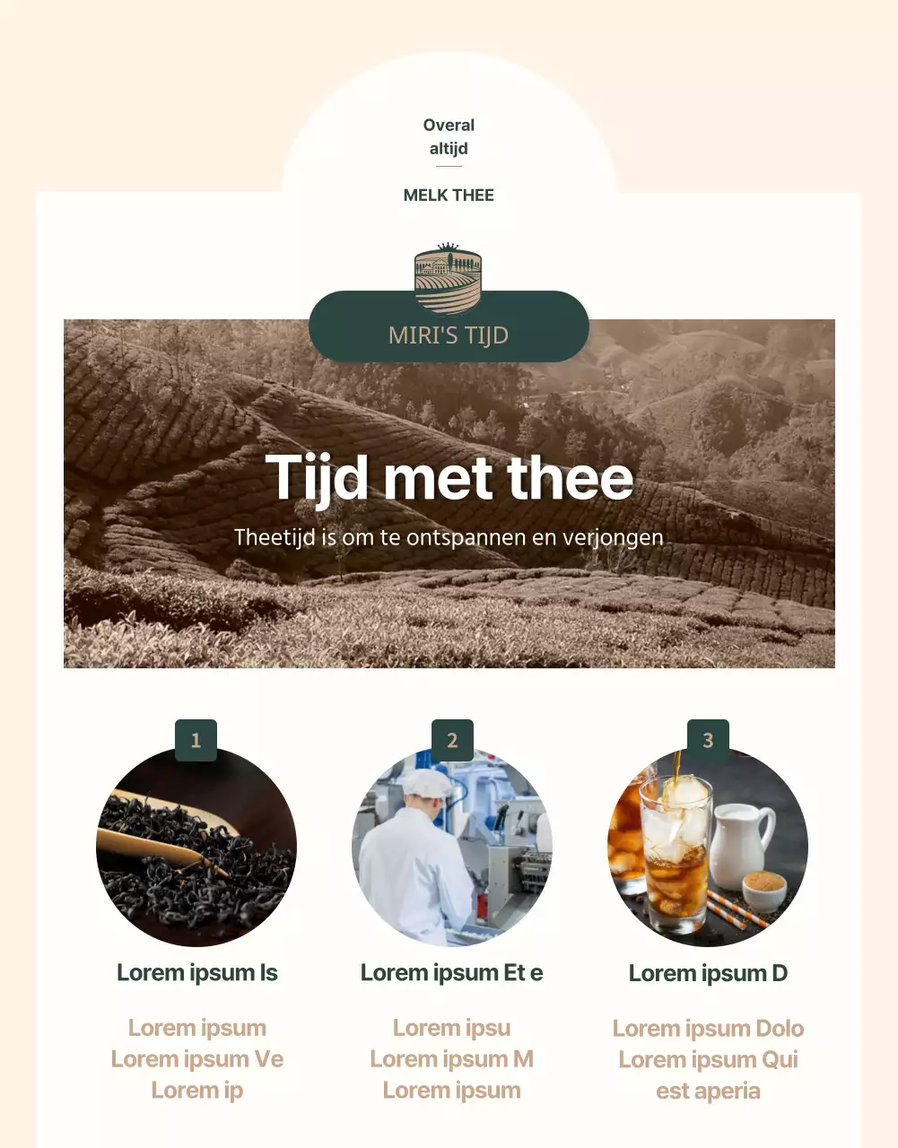 Cafeïnevrije melkthee