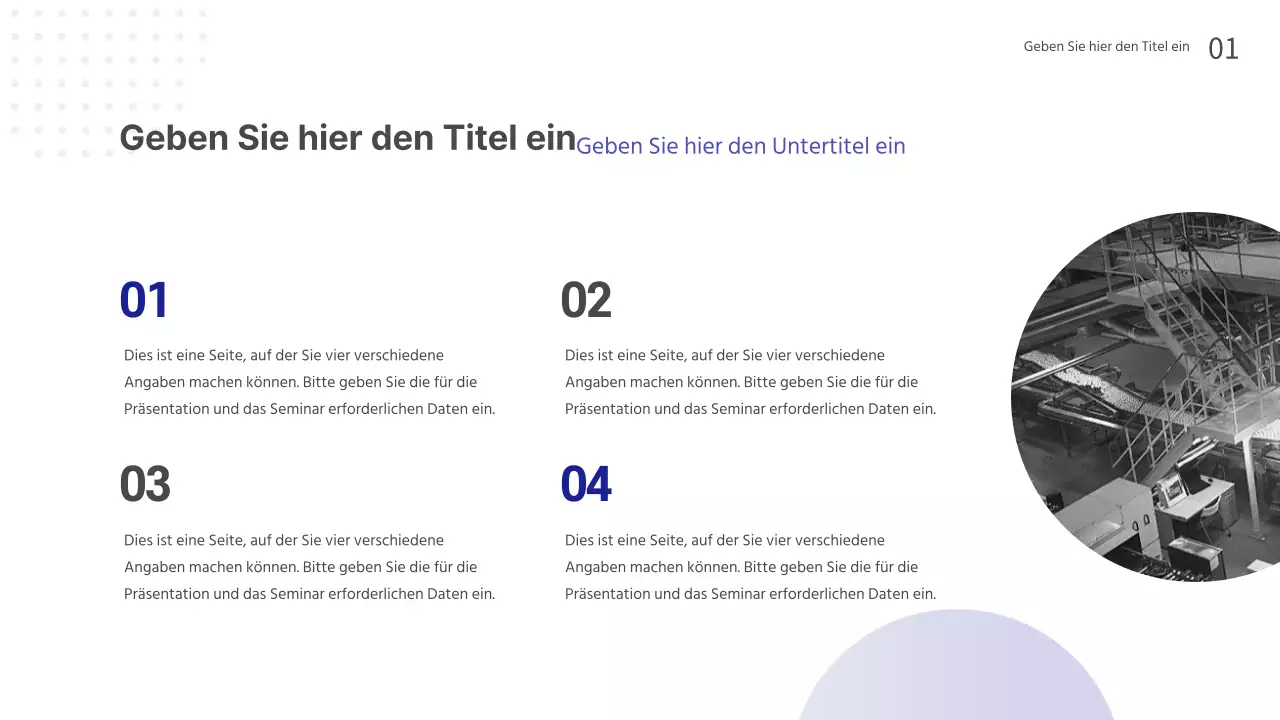 Präsentationen für Seminare