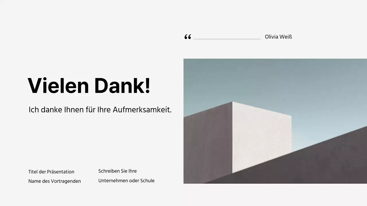 Saubere Präsentationen