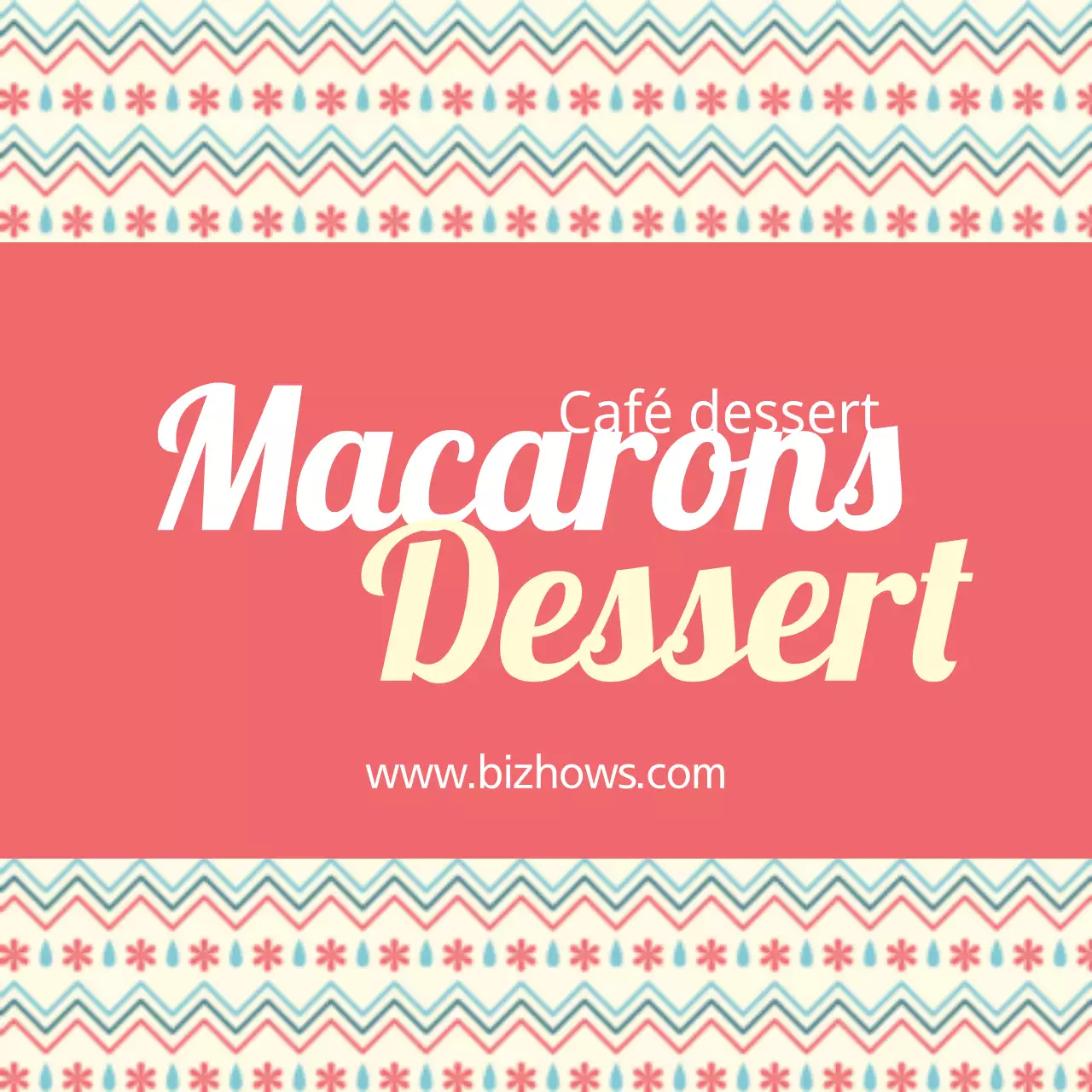 Dessert aux macarons