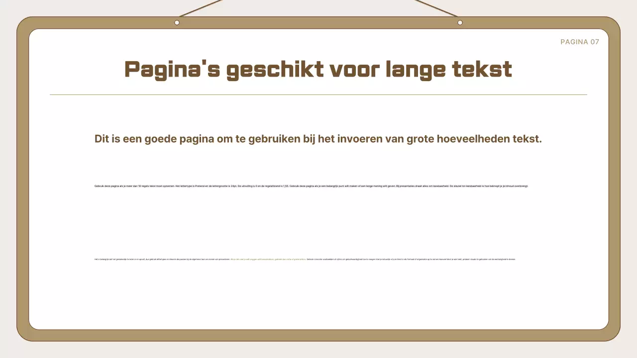 Gids voor Beige Eenvoudige Presentatie