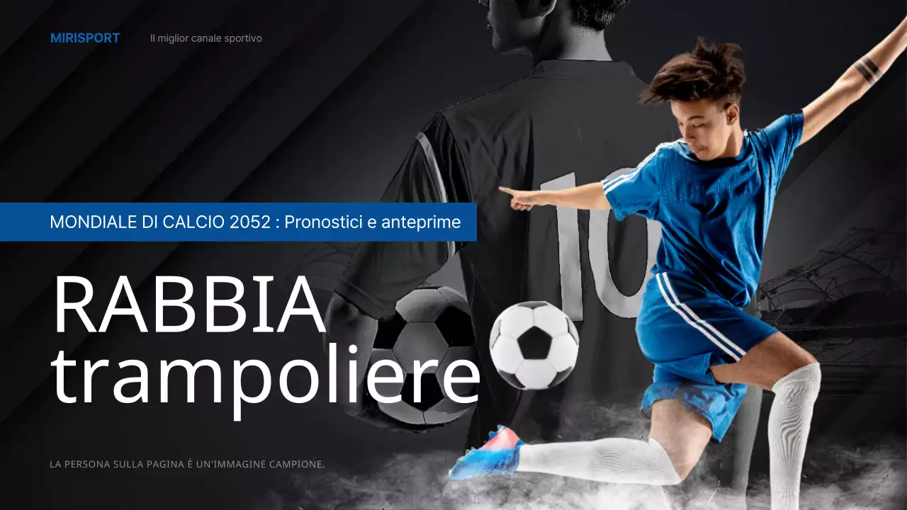 Analisi dei giocatori di calcio in nero e blu