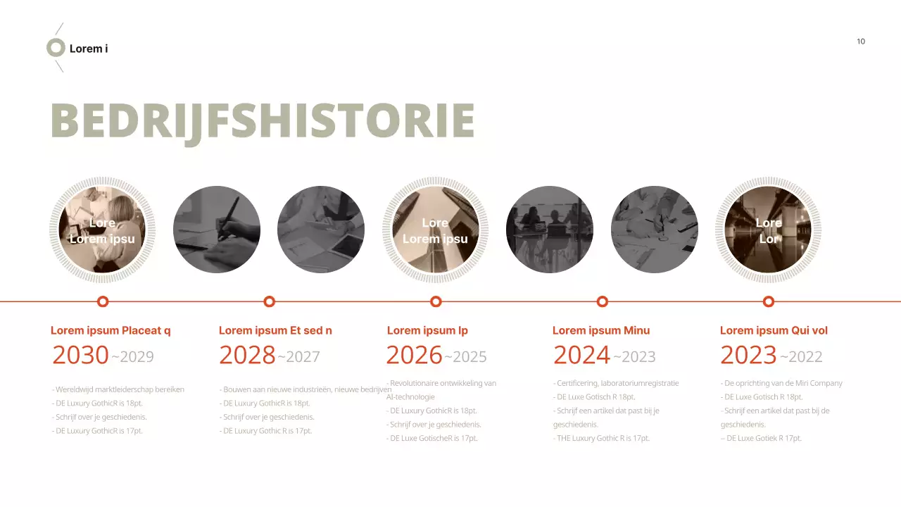 Zakelijk voorstel met bruinrode uitstraling