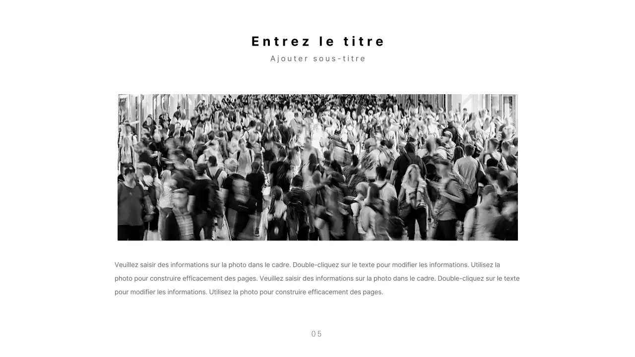 Des présentations propres