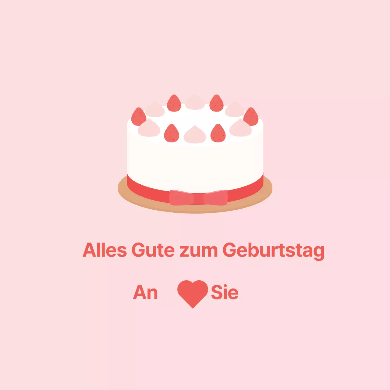 Rosa Illustration ordentlich Cafe Kuchen Förderung