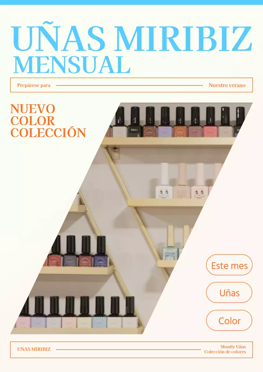 Promueve una uña del mes brillante y lujosa