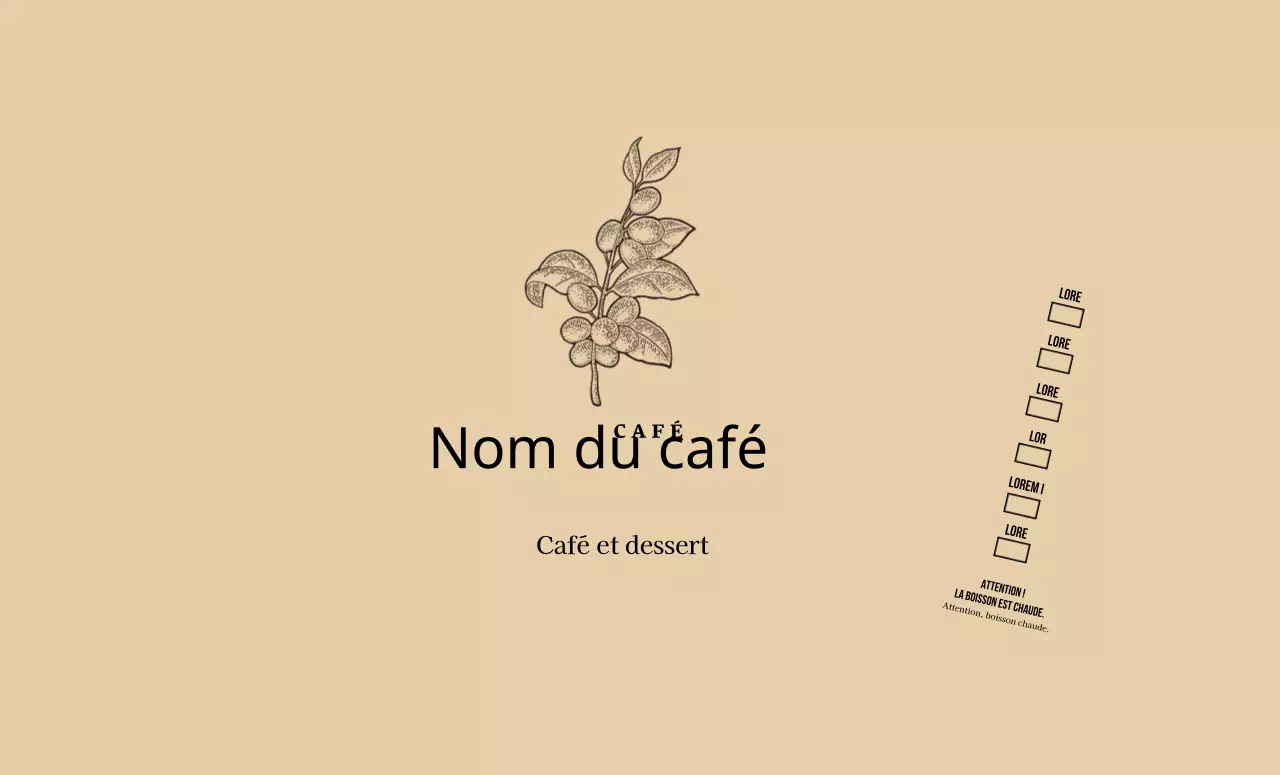 Illustration d'une fleur botanique beige