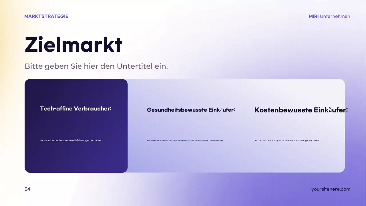 lila moderne Strategie Präsentation