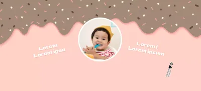 Rosa niedliche Eiscreme alles Gute zum Geburtstag Pappbecher