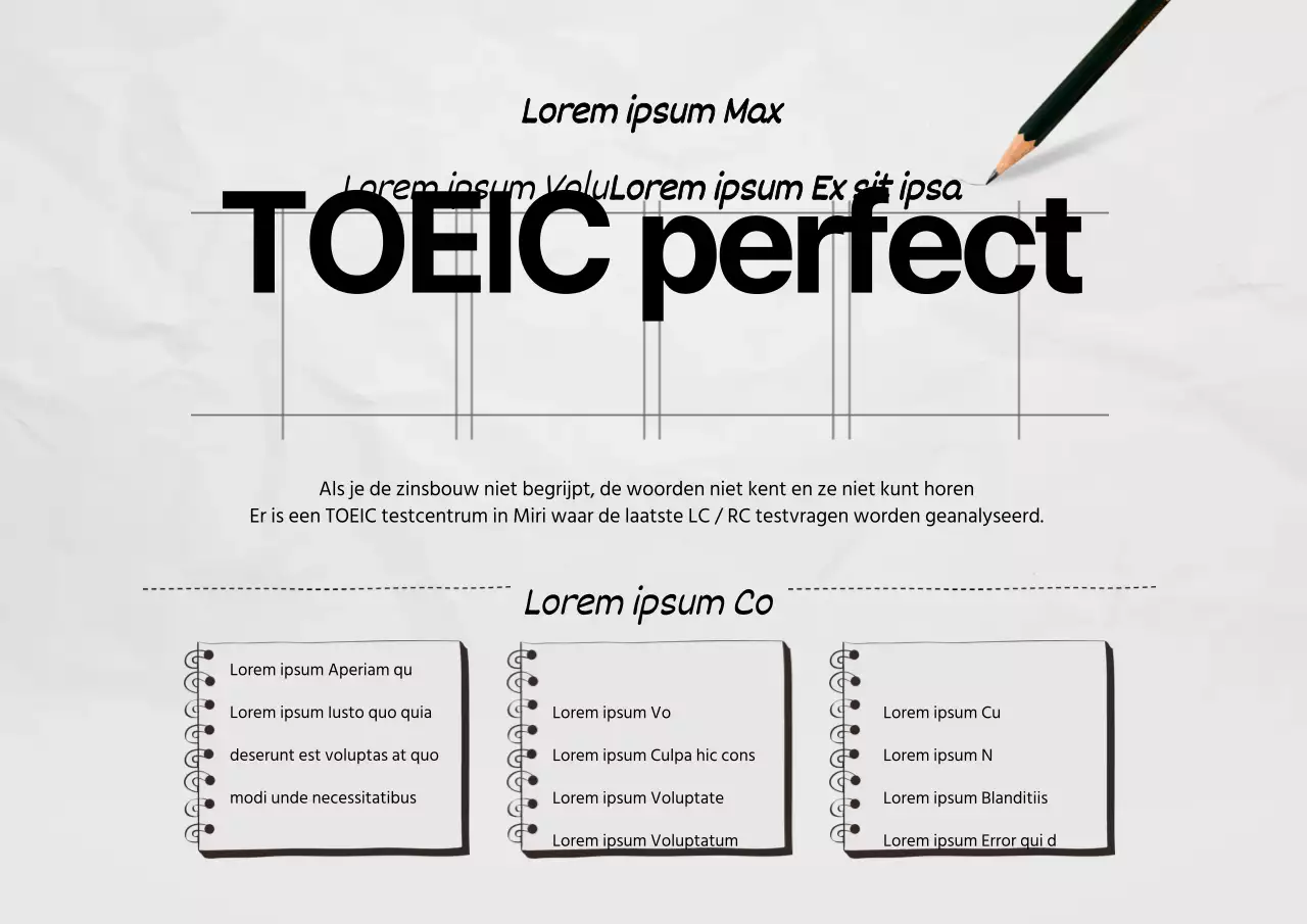 TOEIC perfecte score